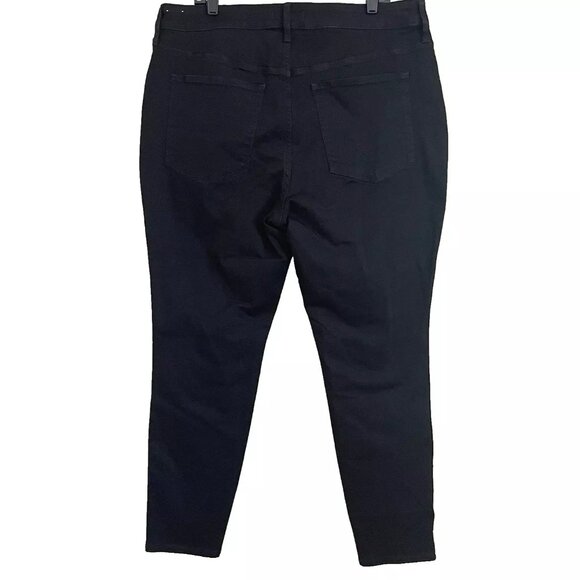 Madewell Plus High-Rise Skinny Jeans in True Black Size 18W Stretch Denim - Picture 3 of 11